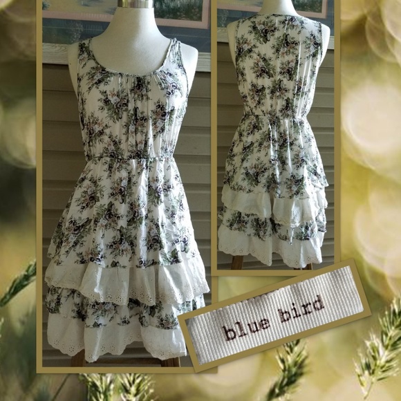 Blue Bird Dresses & Skirts - blue bird floral dress